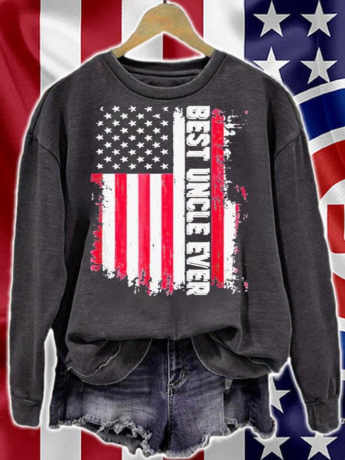 Best uncle ever American flag T-shirt sweatshirt
