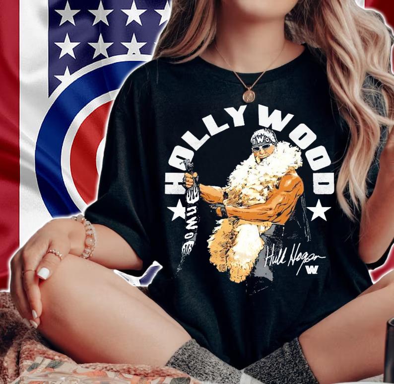 Hulk Hogan Hollywood signature shirt