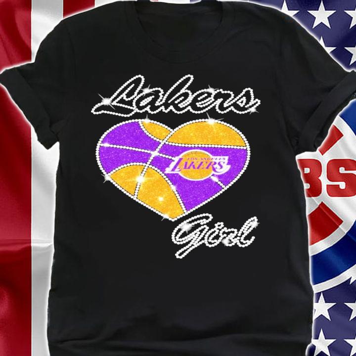 Los Angeles Lakers girl heart shirt shirt