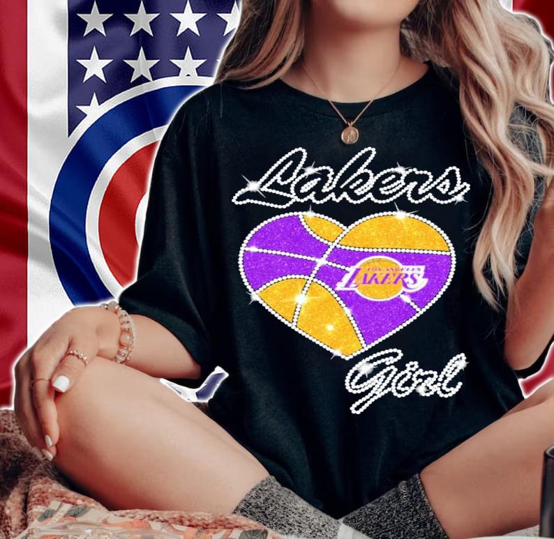Los Angeles Lakers girl heart shirt woman shirt