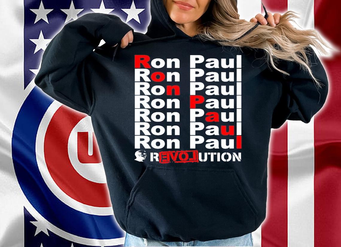Ron Paul Revolution Word shirt hoodie