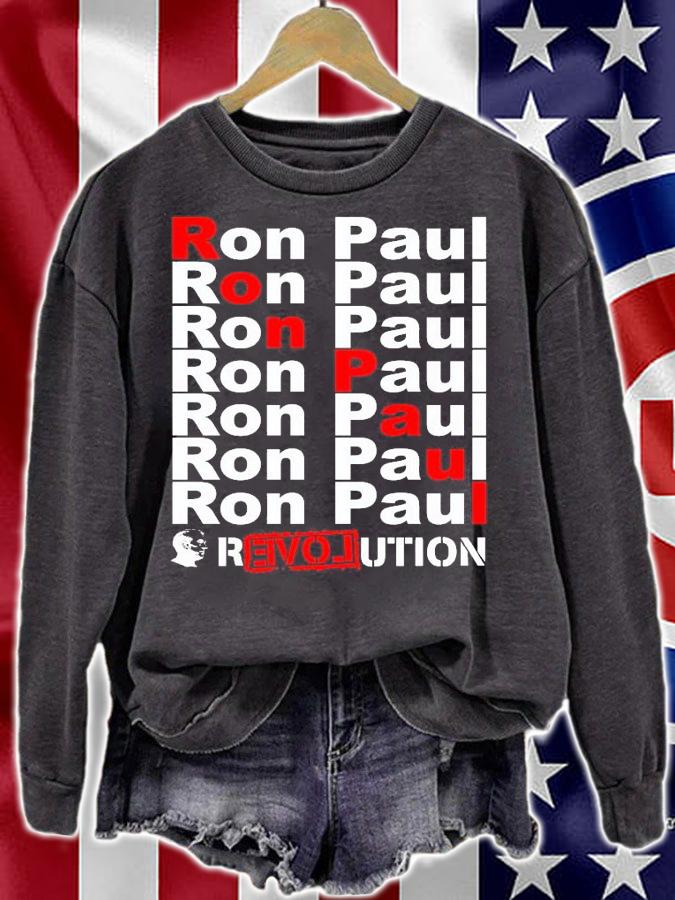 Ron Paul Revolution Word shirt sweatshirt