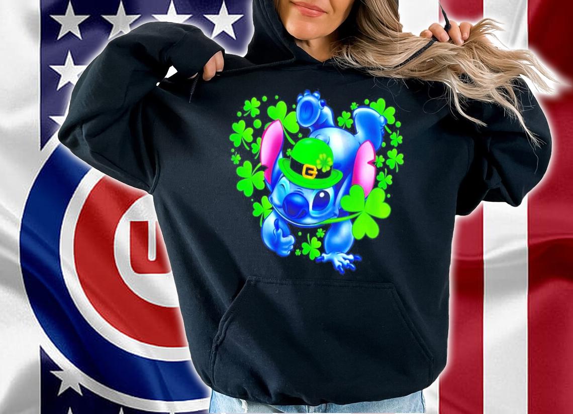 Stitch heart St.Patrick's Day Leprechaun shirt