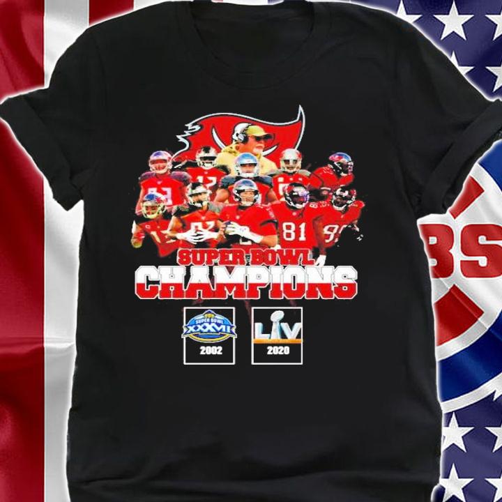 Tampa Bay Champion Team Super Bowl Champions 2002 2021 shirt shirt