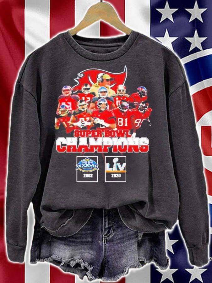 Tampa Bay Champion Team Super Bowl Champions 2002 2021 shirt sweatshirt