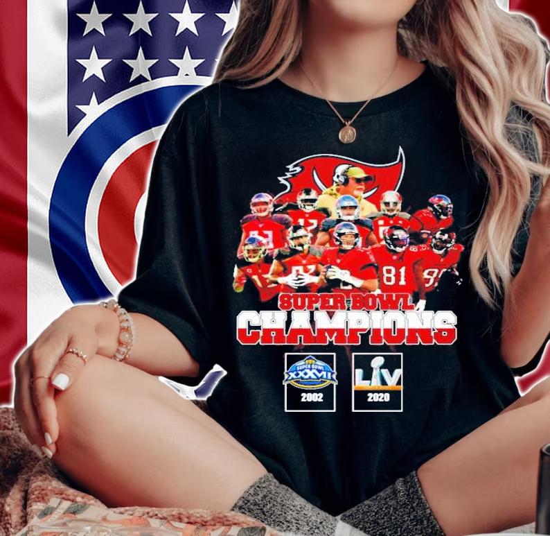 Tampa Bay Champion Team Super Bowl Champions 2002 2021 shirt woman shirt