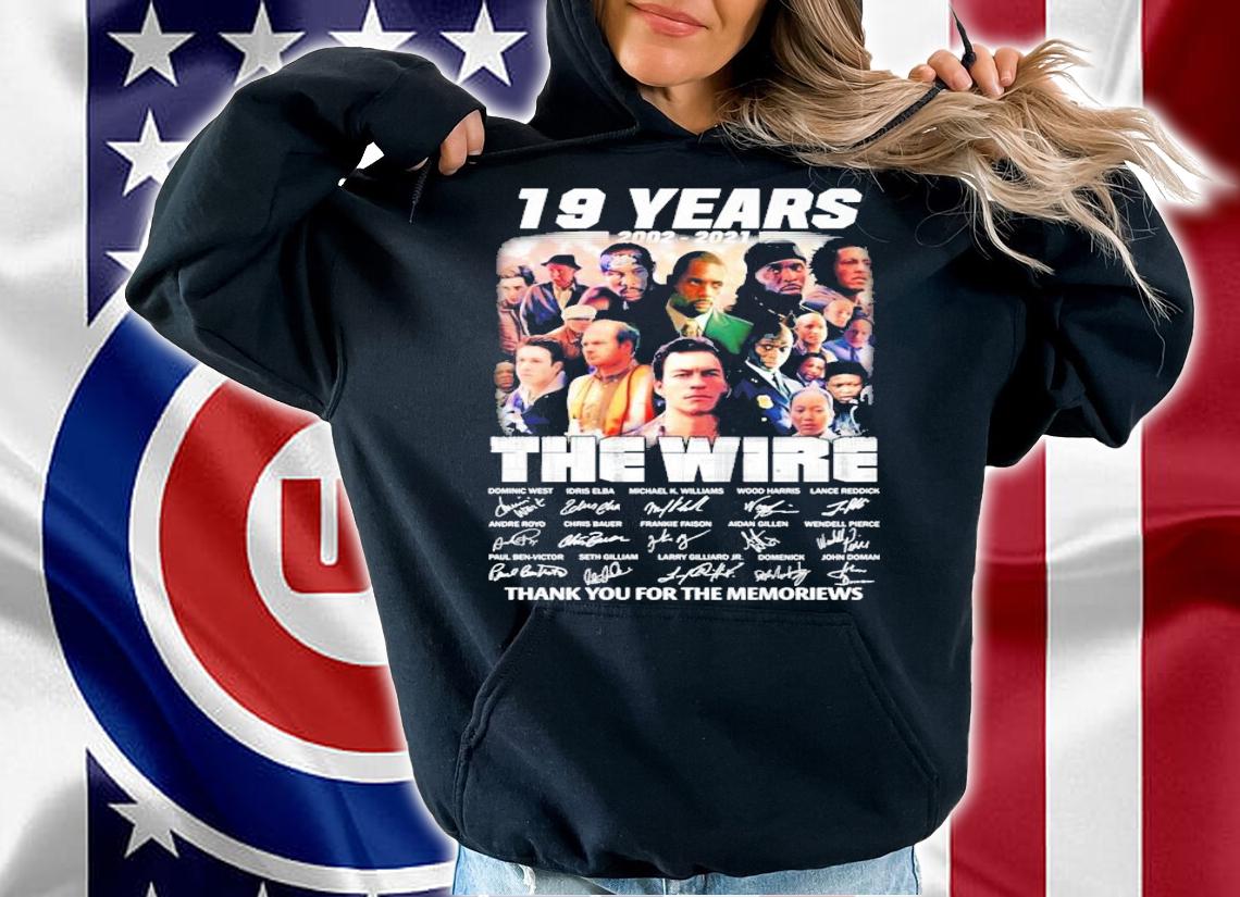 The Wire 19 years 2002-2021 signatures shirt
