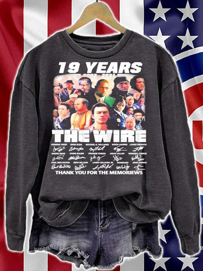 The Wire 19 years 2002-2021 signatures shirt