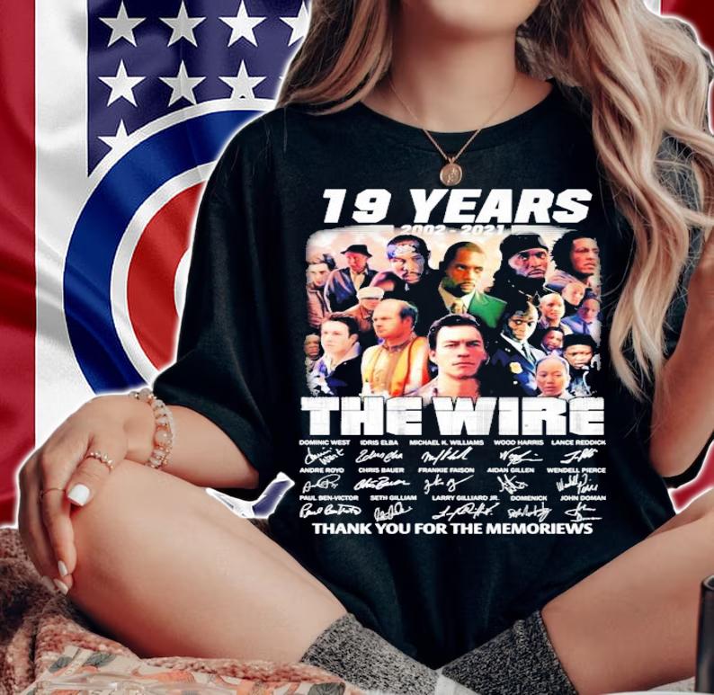 The Wire 19 years 2002-2021 signatures shirt