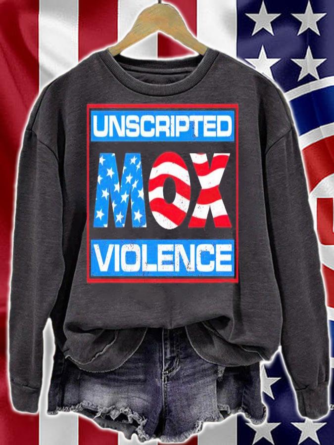 Unscripted Mox Violence shirt