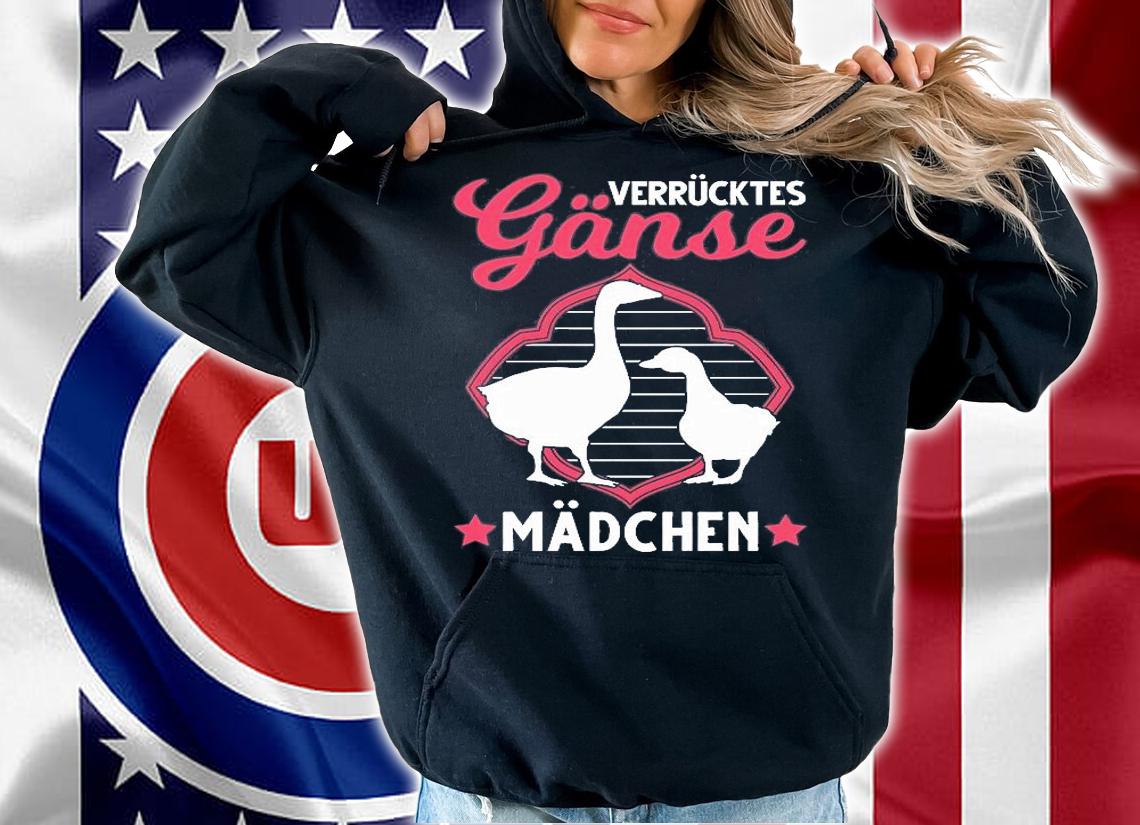 Verrcktes Gnse Mdchen Gans Gnsezchterin T-Shirt