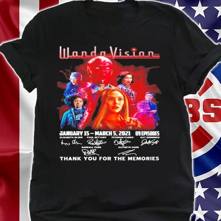 Wandavision January 15 March 5 2021 09 episodes thank you for the memories shirt shirt