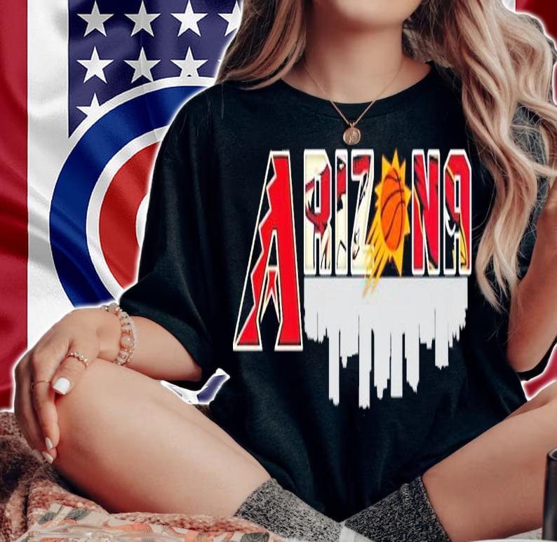 Arizona Diamondbacks Coyotes Phoenix Suns Cardinals city t-shirt woman shirt