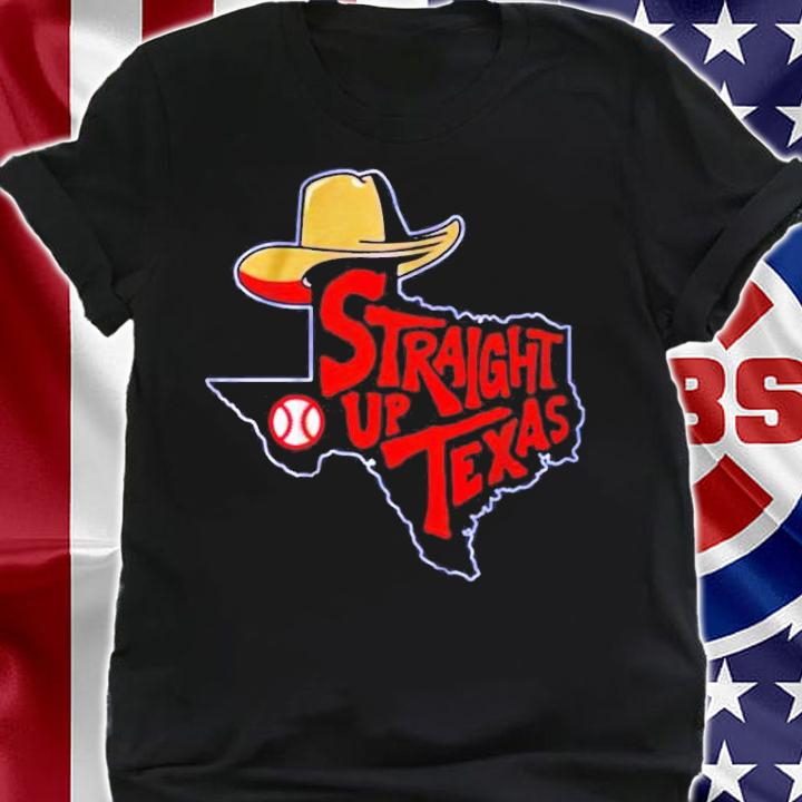 Straight up Texas baseball t-shirt shirt