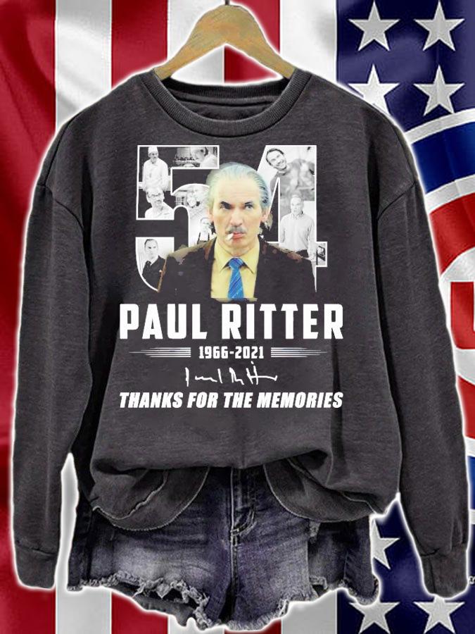 54 Paul Ritter 1966 2021 thanks for the memories shirt