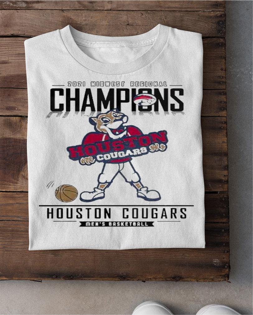 2021 Midwest Regional Champions Houston Cougars Men's Basketball shirt shirt