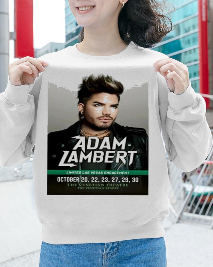 Adam Lambert limited Las Vegas engagement poster T-shirt sweatshirt