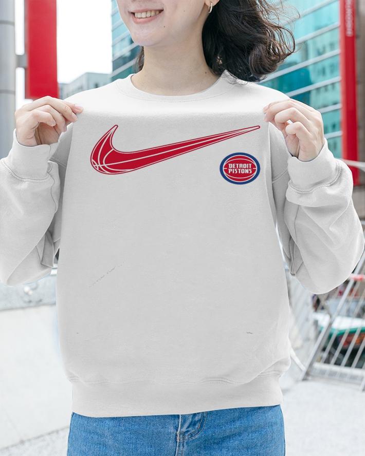 Detroit Pistons 2020-2021 Nike City Edition Swoosh shirt sweatshirt
