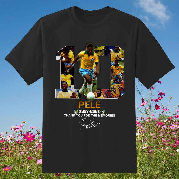 No. 10 Pele 1957-2021 Thank You For The Memories Signature King Of Football Shirt