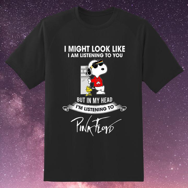 Premium Peanuts Snoopy And Woodstock Pink Floyd Dark Side Of The Moon T-Shirt