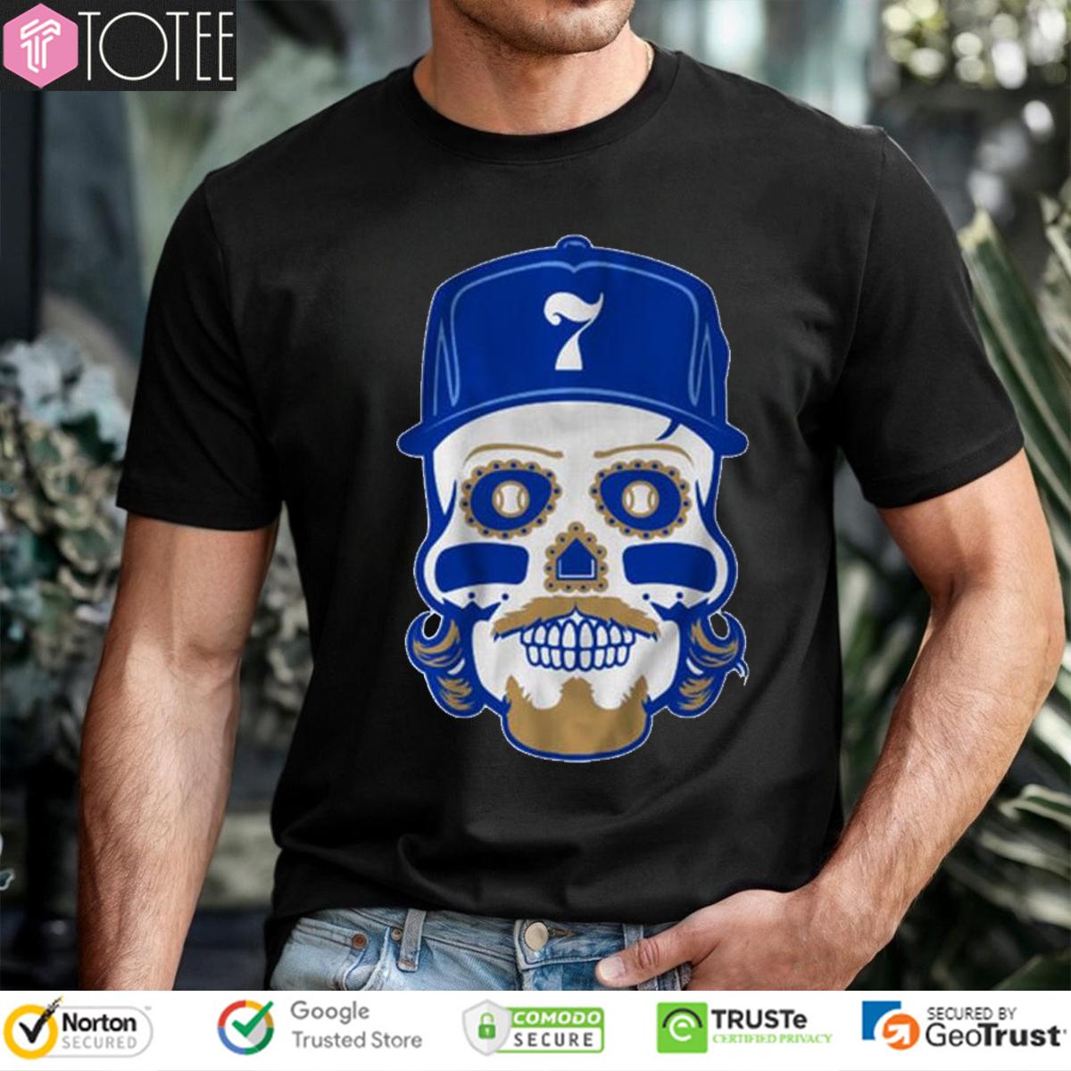 Bobby Witt Jr. Sugar Skull Kansas City Royals T-Shirt
