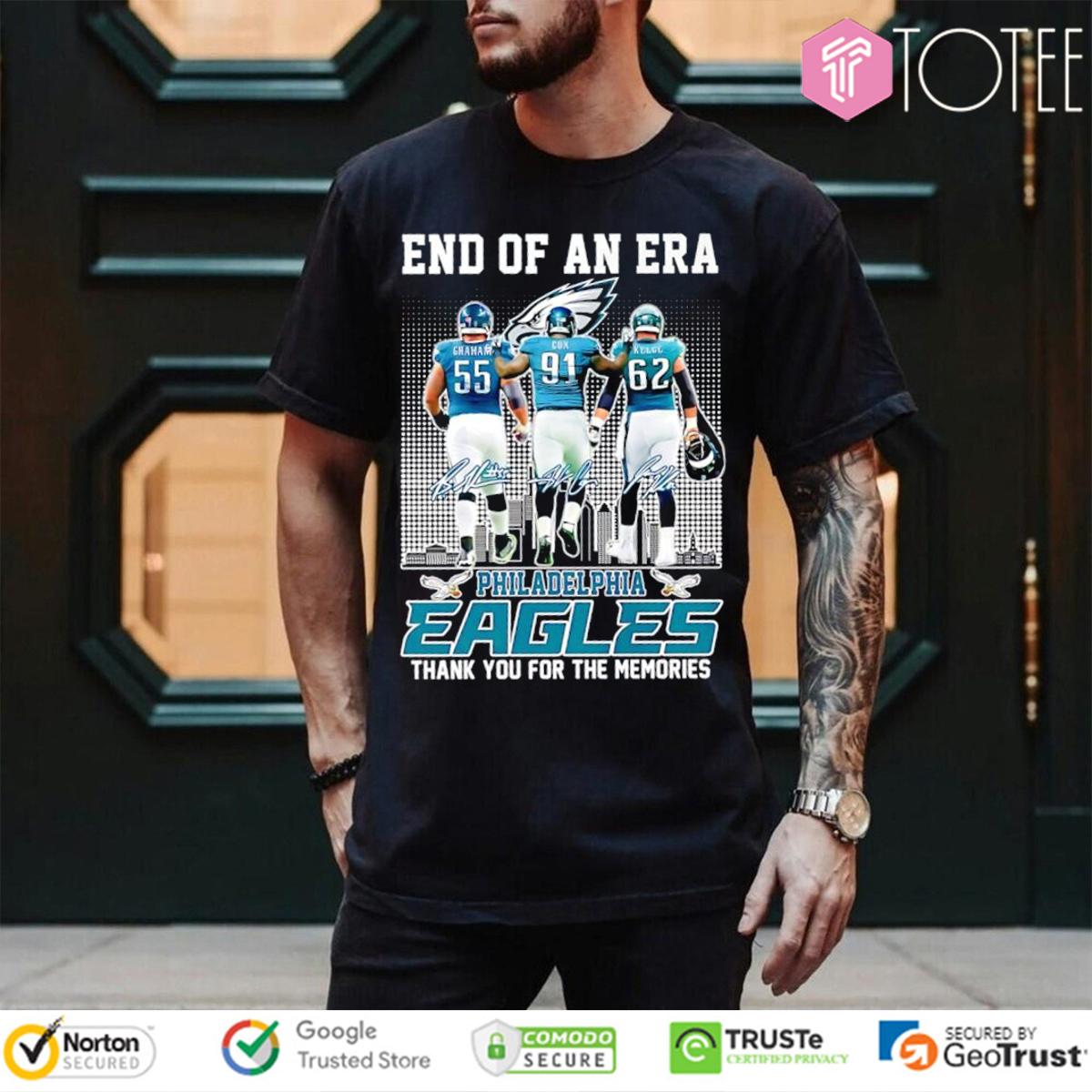 End Of An Era Philadelphia Eagles NFL Thank You For The Memories T-Shirt