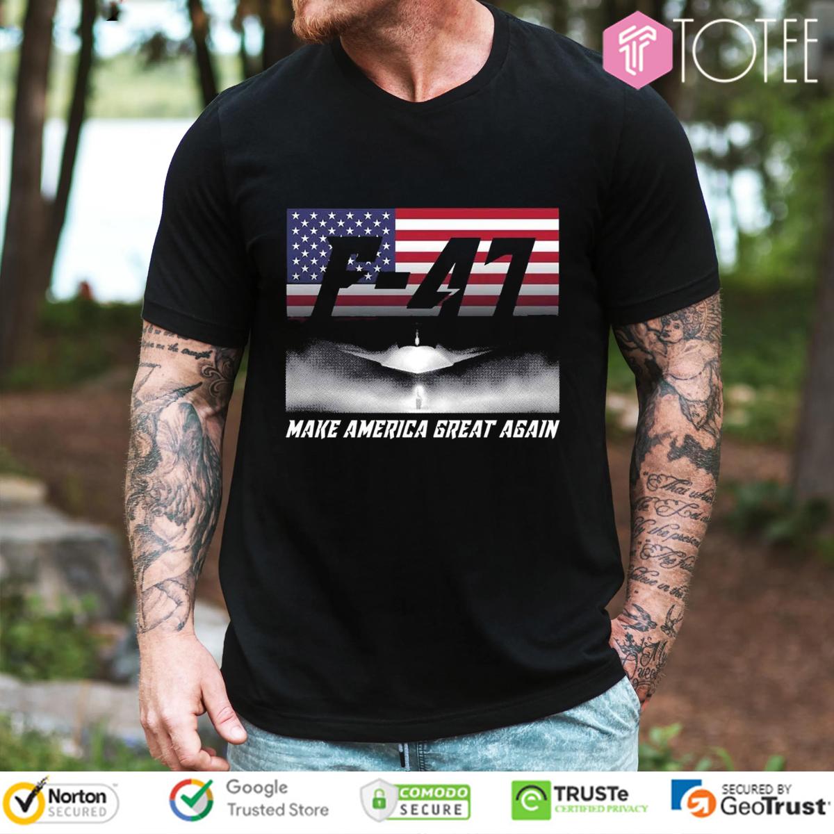 F-47 Make America Great Again USA Flag T-Shirt