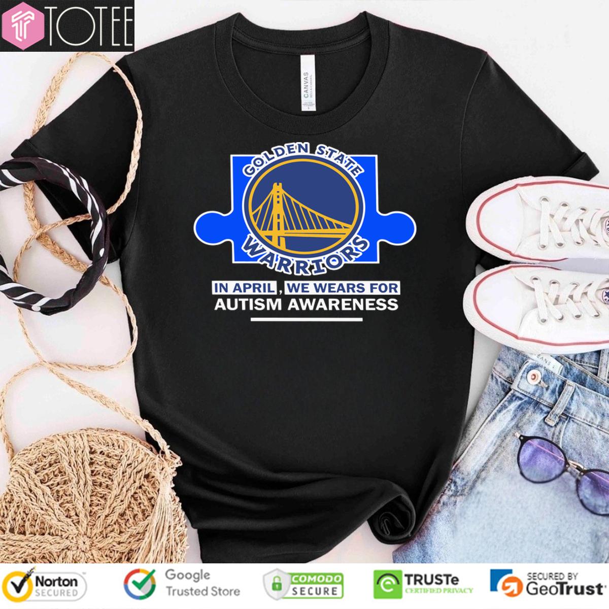 Golden State Warriors In April We Wears For Autism Awareness T-Shirt