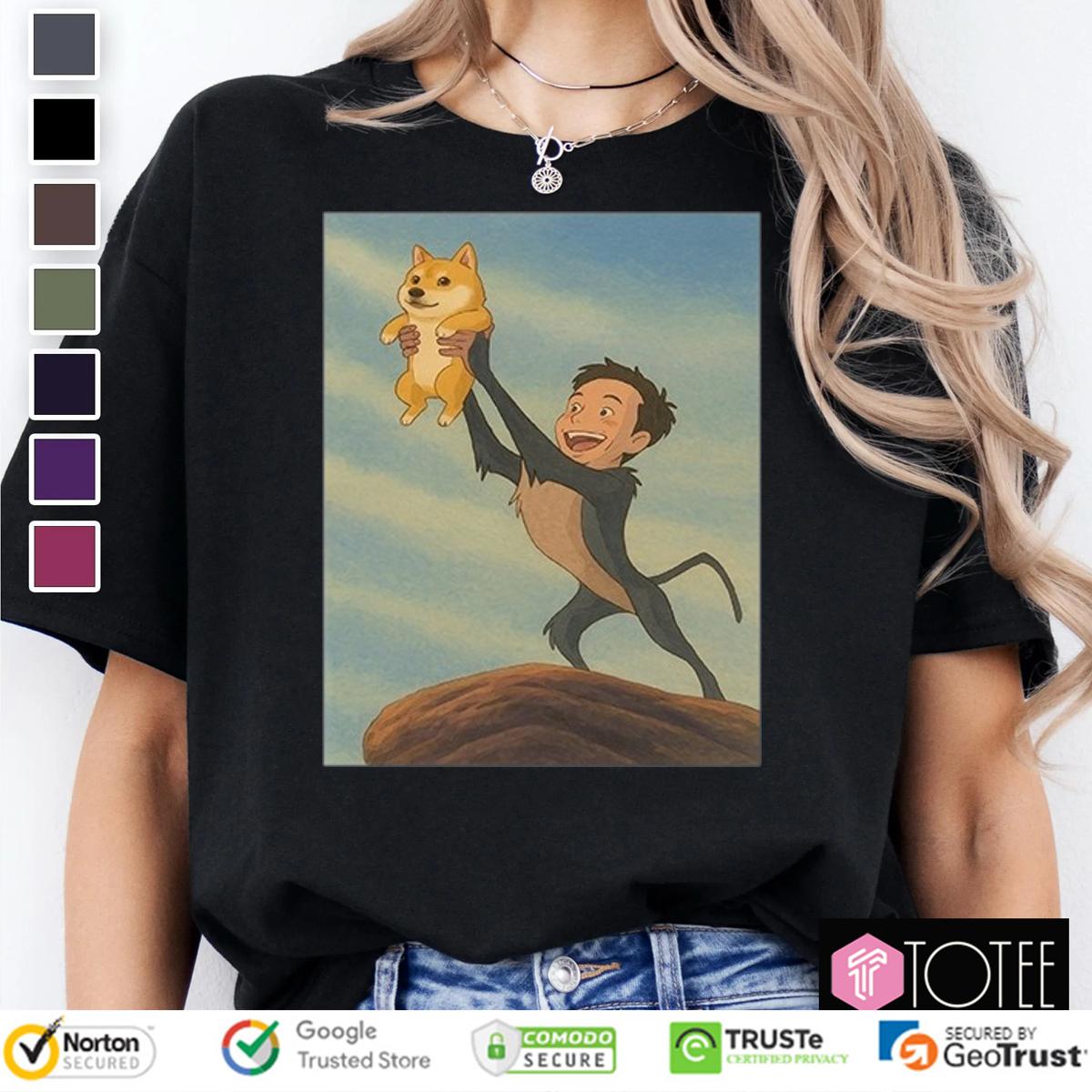 The Lion King Parody Elon Musk Doge T-Shirt