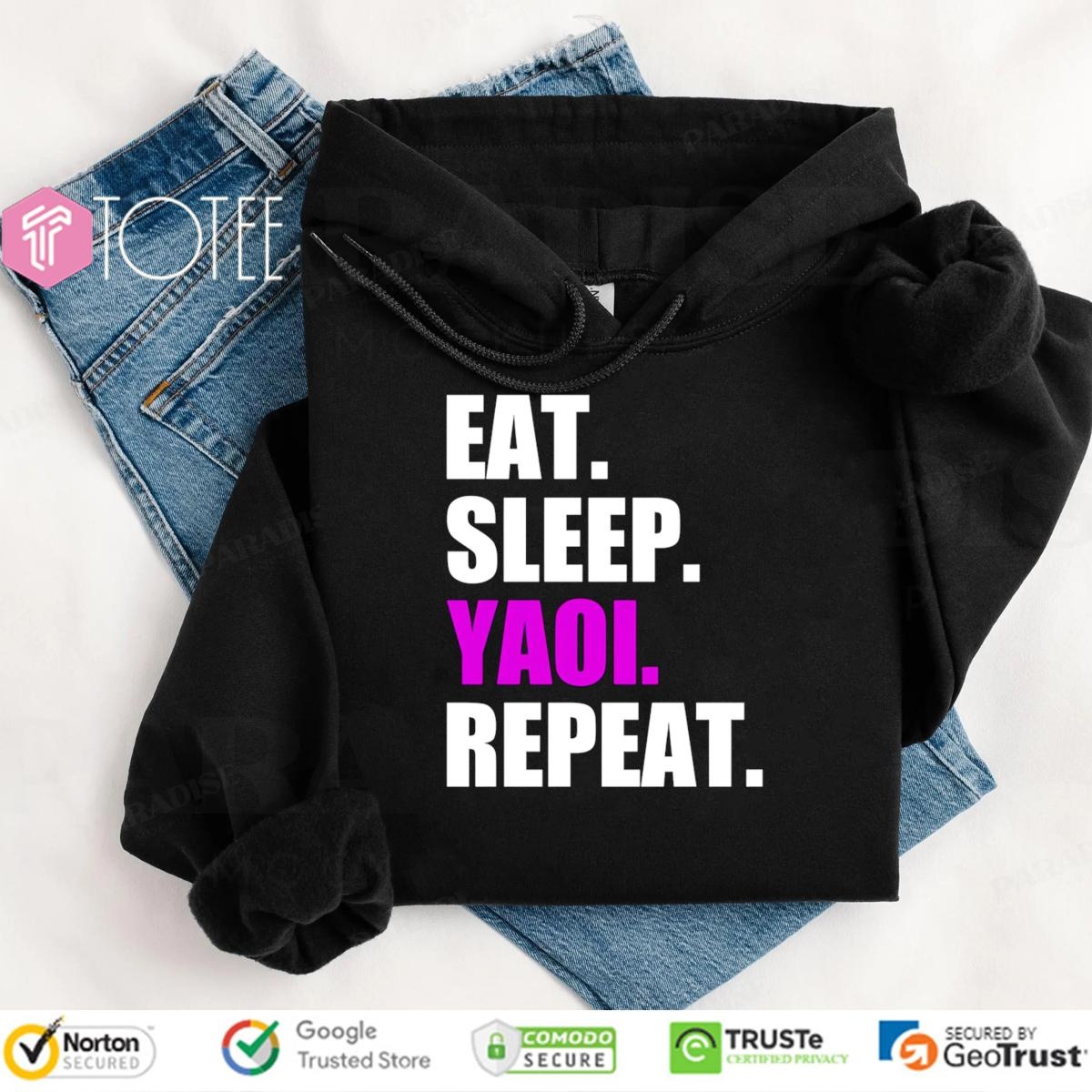 Eat Sleep Yaoi Boys Repeat Love Manga Hoodie
